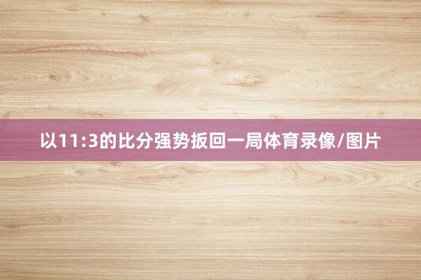 以11:3的比分强势扳回一局体育录像/图片