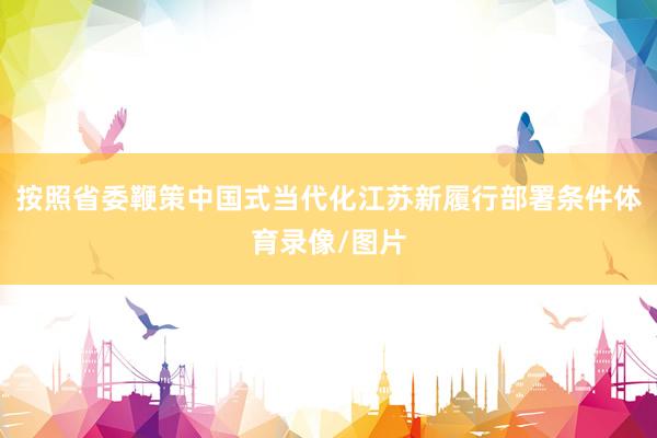 按照省委鞭策中国式当代化江苏新履行部署条件体育录像/图片