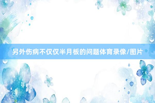 另外伤病不仅仅半月板的问题体育录像/图片