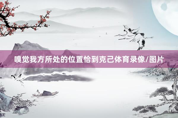 嗅觉我方所处的位置恰到克己体育录像/图片