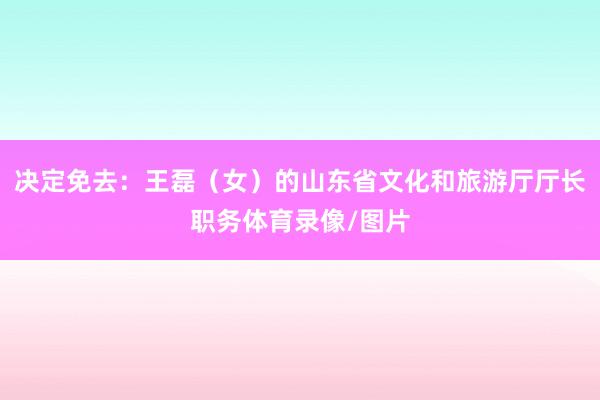 决定免去：王磊（女）的山东省文化和旅游厅厅长职务体育录像/图片