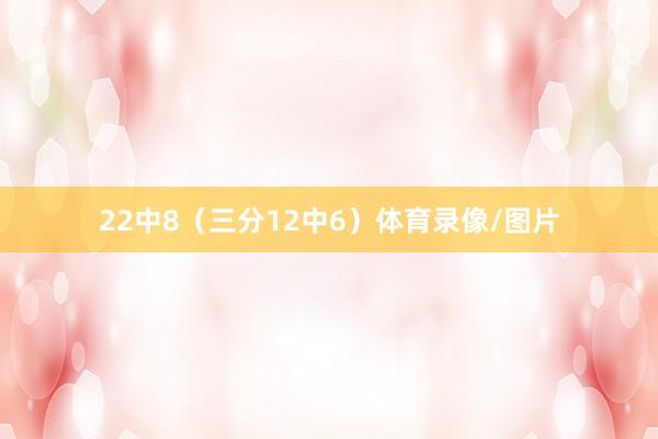 22中8（三分12中6）体育录像/图片
