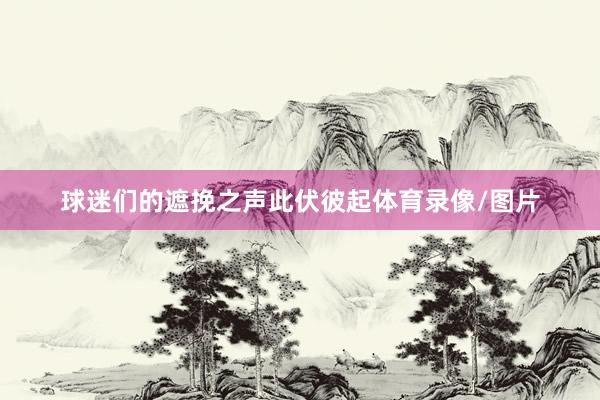 球迷们的遮挽之声此伏彼起体育录像/图片
