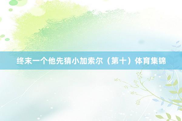 终末一个他先猜小加索尔（第十）体育集锦