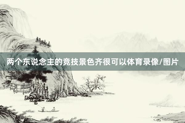 两个东说念主的竞技景色齐很可以体育录像/图片
